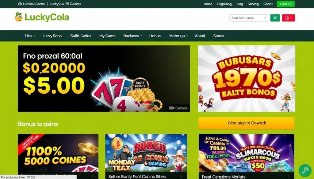 Lucky Cola Casino bonuses