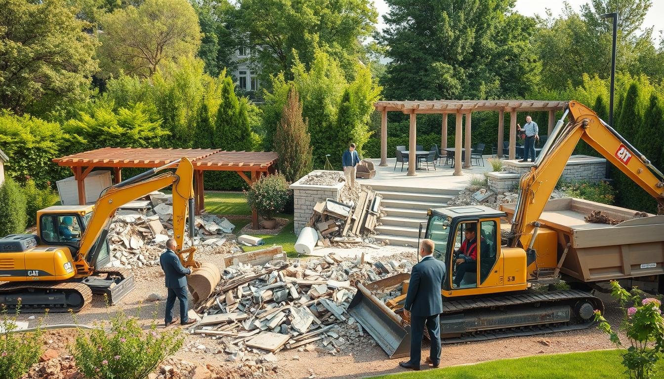 戶外園藝設施的清拆工程與廢物處理